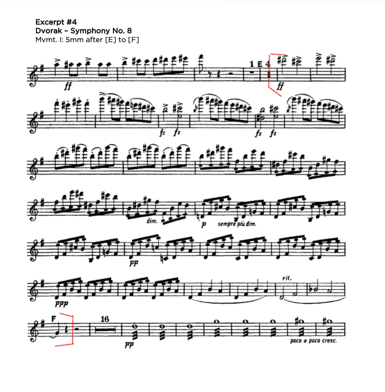 Symphony No. 8 — CSYO Audition Excerpt — Sheet Music