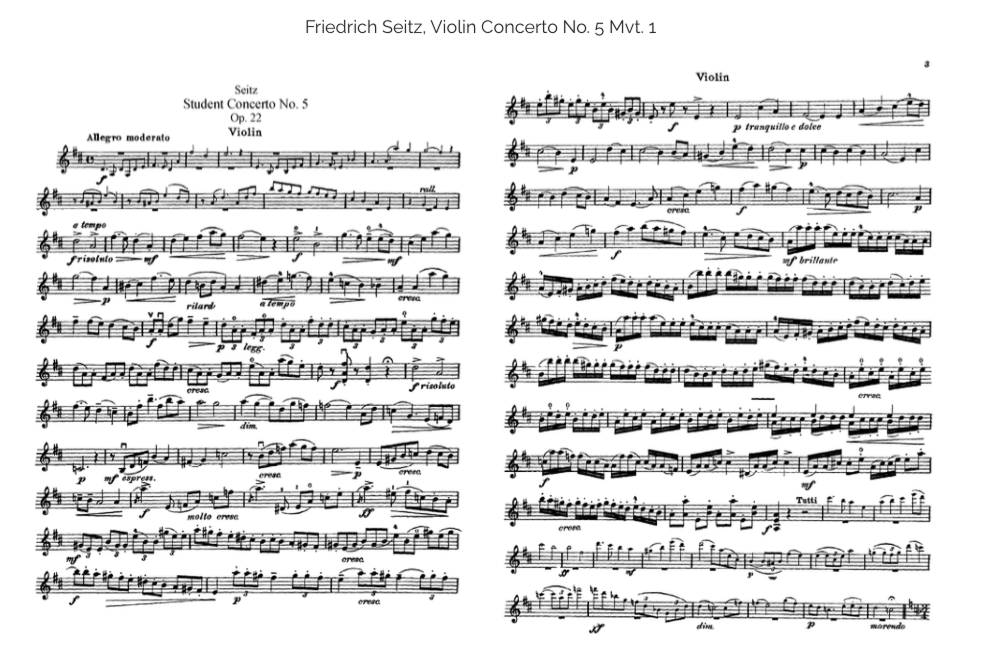 Student Concerto No. 5 in D Major, Op. 22 — Sheet Music