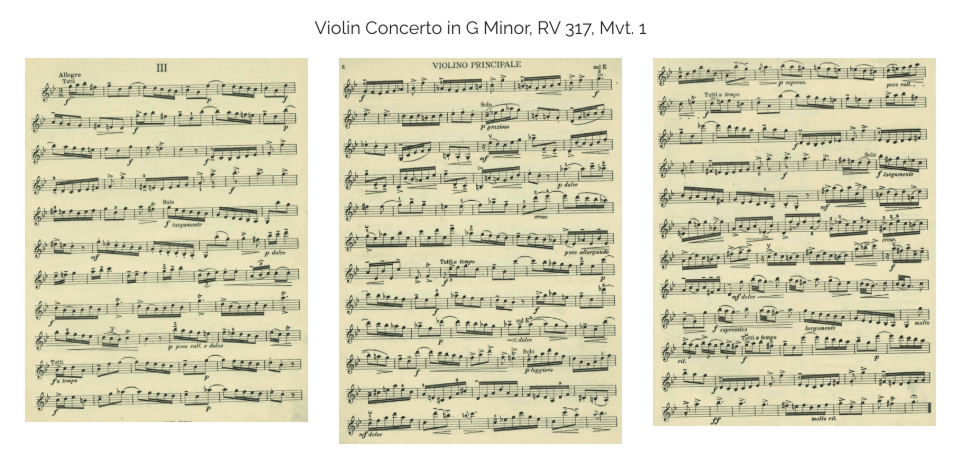 Vivaldi G Minor Mvt. 3 — Sheet Music